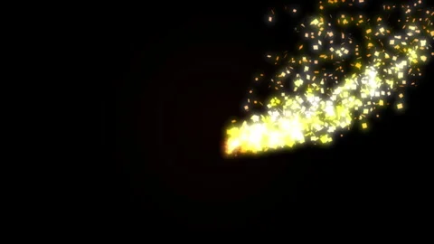 Abstract Cinematic Fire Sparkles Particle Effect Background Vídeos de archivo 336440356