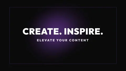 Abstract cinematic intro screen: Create and Inspire content visual background Vidéo 337501040