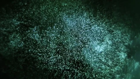 Abstract Cinematic Particles In Motion, Space Background Stock Footage 152379687