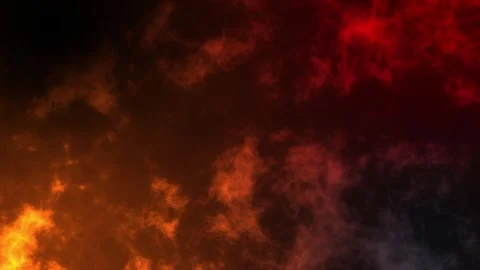 Abstract cinematic red and orange glowing clouds moving slowly over a dark .. Vídeos de archivo 344410090