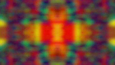 Abstract cinematic symmetrical multicolored light leak video background Stock Footage 336634640