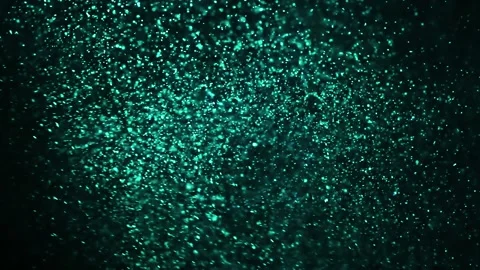 Abstract Cinematic Turquoise Particles Flow Background Stock Footage 154360455