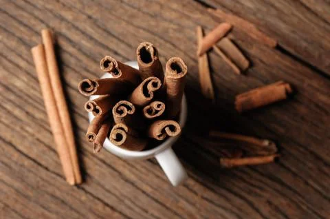 Abstract cinnamon stick Stock Photos