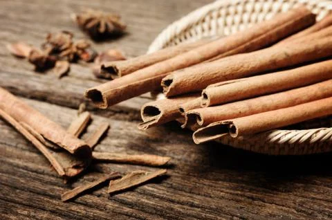 Abstract cinnamon stick Stock Photos