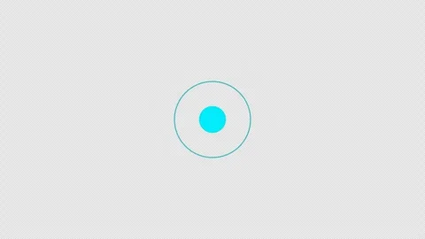 Abstract circle and dot wave animation on black background Stock Footage 317252600