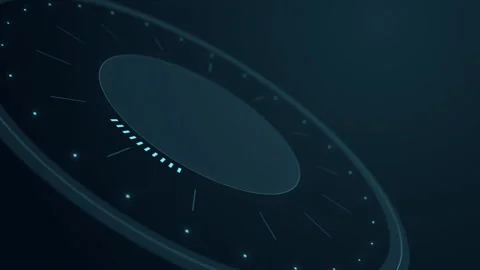 Abstract Circle and line HUD technological futuristic elements.particle dat.. Stock Footage 229230825