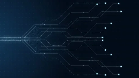 Abstract Circle and line HUD technological futuristic elements. Stock Footage 237169337