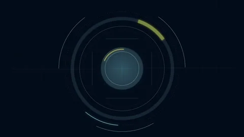 Abstract Circle and line HUD technological futuristic elements. Stock Footage 248530588
