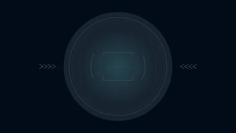 Abstract Circle and line HUD technological futuristic elements. Stock Footage 248588457