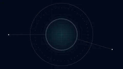 Abstract Circle and line HUD technological futuristic elements. Stock Footage 248588511