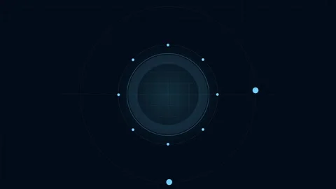 Abstract Circle and line HUD technological futuristic elements. Stock Footage 248588543