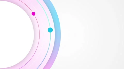 Abstract Circle and line HUD technological futuristic elements. Stock Footage 250068720