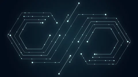 Abstract Circle and line HUD technological futuristic elements.particle dat.. Stock Footage 261701906