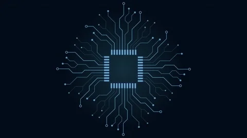 Abstract Circle and line HUD technological futuristic elements.particle dat.. Stock Footage 261701941