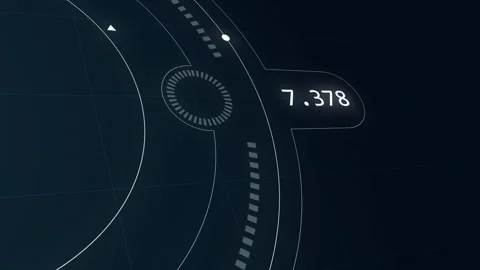 Abstract Circle and line HUD technological futuristic elements. Stock Footage 276467385