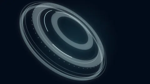 Abstract Circle and line HUD technological futuristic elements. Stock Footage 276482172