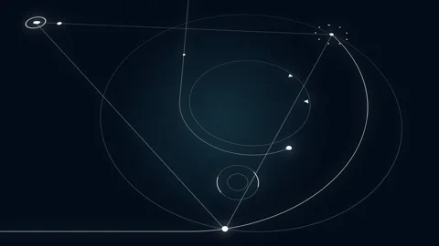 Abstract Circle and line HUD technological futuristic elements. Stock Footage 277236418