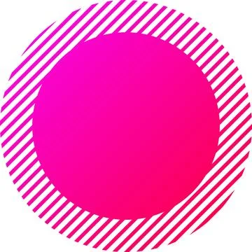 Abstract circle and rays logo illustration in trendy and minimal style 스톡 일러스트