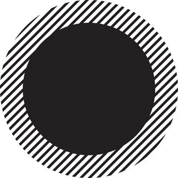 Abstract circle and rays logo illustration in trendy and minimal style 스톡 일러스트