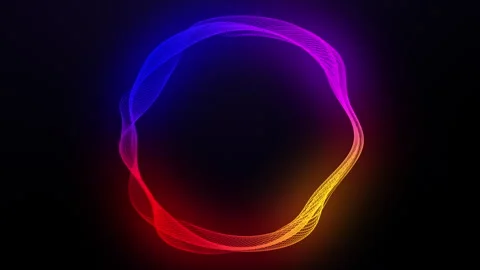 Abstract circle animation with geometric ripple effect for intro and background Stock Footage 245923293