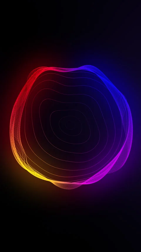 Abstract circle animation with geometric ripple effect for intro and background Stock Footage 269671499