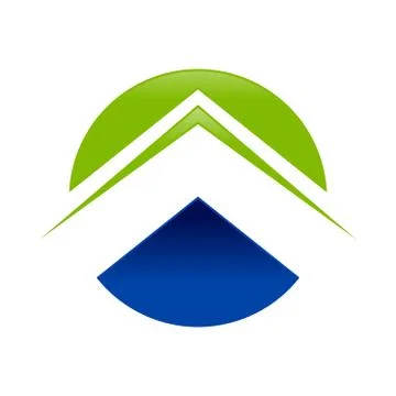 Abstract Circle Arrow Symbol Design Stock Illustration