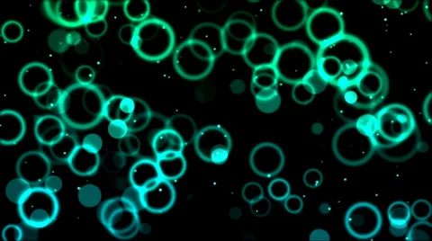 Abstract Circle Background Animation - Loop Turquoise Stock Footage 35399753
