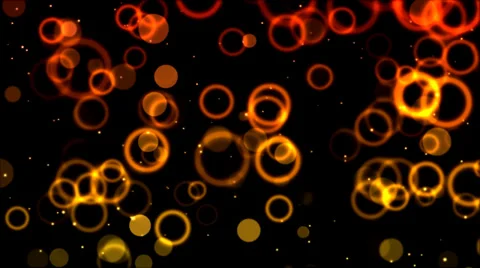 Abstract Circle Background Animation - Loop Orange Stock Footage 35400517