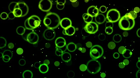 Abstract Circle Background Animation - Loop Green Stock Footage 35400592