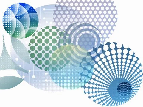 Abstract Circle Background Stock Illustration