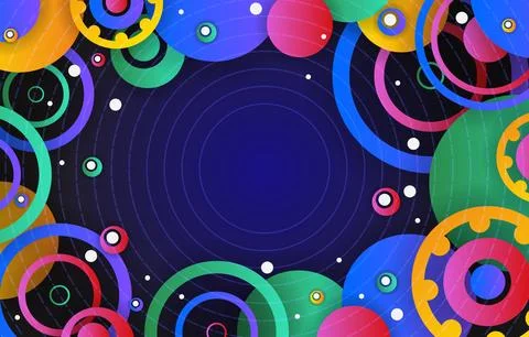 Abstract-Circle-Background Stock Illustration