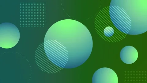 Abstract circle background with soft gradient spheres and modern geometric .. Stock Footage 339292732