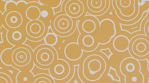 Abstract Circle Background Video, 4K Orange Geometry Motion Background Loop Stock Footage 232387414