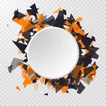 Abstract Circle Banner. Advertisement panel, infographic background, item Illustrazione stock