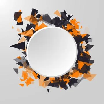 Abstract Circle Banner. Advertisement panel, infographic background, item Illustrazione stock