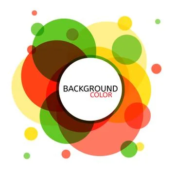 Abstract circle banner for design. Vector illustration. Circle background Stock Illustration