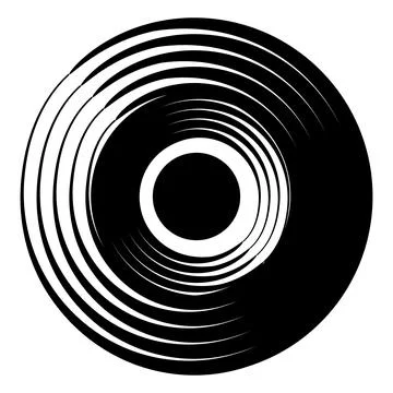 Abstract circle. Black round frame. Element for design. Vector illustration Stock Illustration