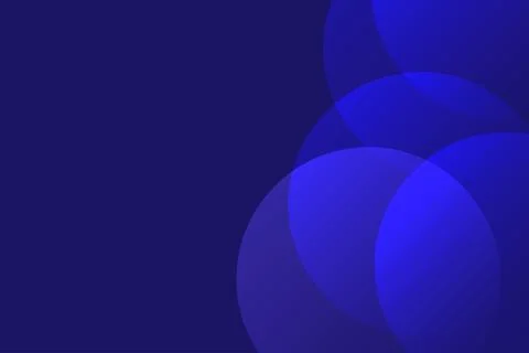 Abstract Circle Blue Geometric Background with Overlapping Shapes 스톡 일러스트
