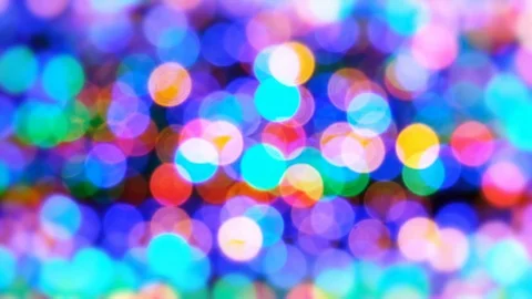 Abstract circle Bokeh light pattern shining colorful moving, Christmas 動画素材 116587731