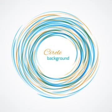 Abstract circle bright background Stock Illustration