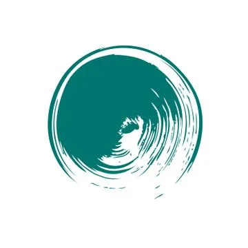 Abstract Circle brush icon Stock Illustration