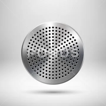 Abstract Circle Button Template Ilustração Stock