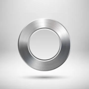 Abstract Circle Button Template Stock Illustration