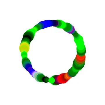Abstract circle of circles. Isolated on white background. Vector  illustratio 스톡 일러스트
