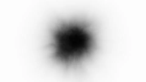 Abstract circle cloud of smoke loop motion on white background Stock Footage 346631483