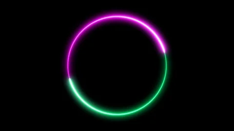 Abstract circle with colored lines, cycles Stock Footage 121152630