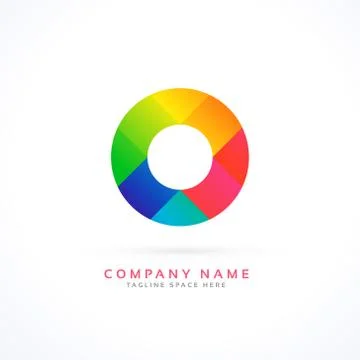 Abstract circle concept logo vector Stock Illustration