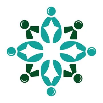 Abstract Circle Connection Network Logo Design Business Vector Template Icon Stock Illustration