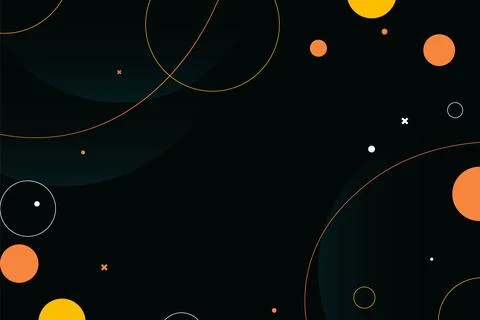 Abstract circle on dark background. Stock Illustration