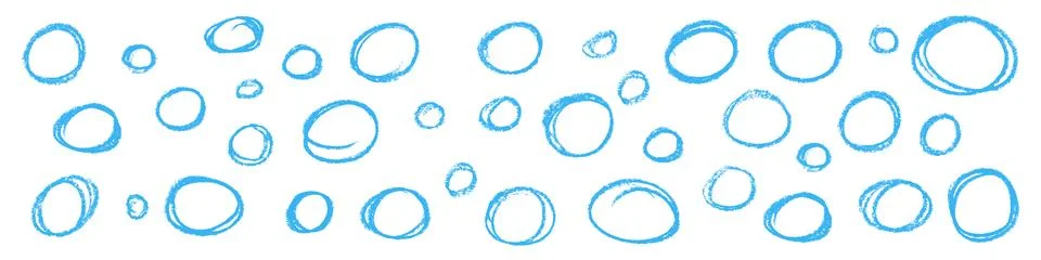 Abstract Circle Design with Blue Paint Brush Strokes. Grunge Watercolor Tex.. イラスト素材